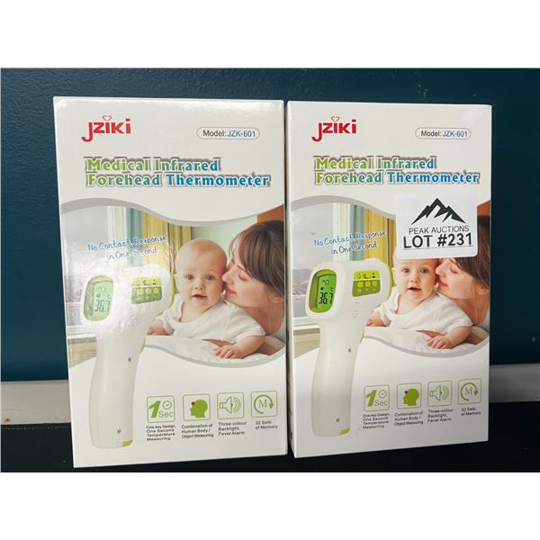 Lot of 2 Infrared Non-Contact Forehead Thermometers