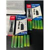 Image 2 : Lot of 2 LED Tactical Flashlights w/ Rechargeable Batteries & Charger
