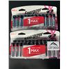 Image 1 : Lot of 2 Packs of Energizer AA Batteries (24 per pack!)