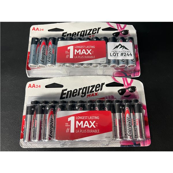 Lot of 2 Packs of Energizer AA Batteries (24 per pack!)