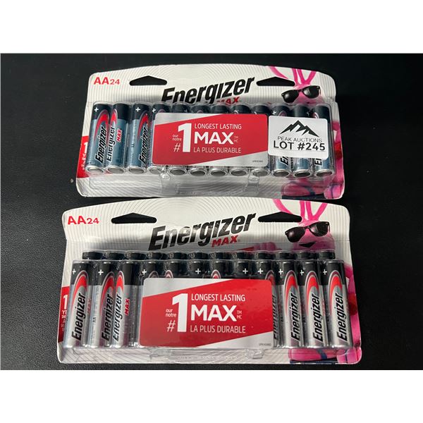 Lot of 2 Packs of Energizer AA Batteries (24 per pack!)