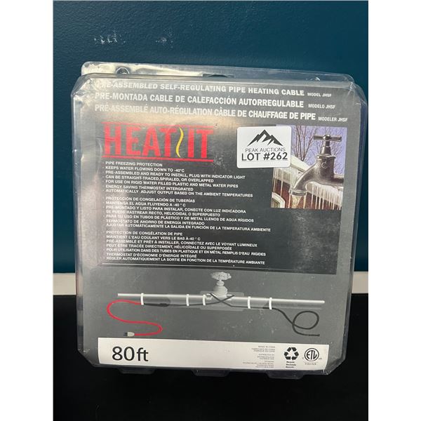 Lot of 1 80FT Pre-Assembled Self-Regulating Pipe Heating Cable