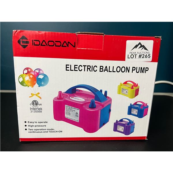 Lot of 1 Electric Balloon Pump