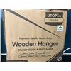 Image 2 : Lot of 1 20pack Premium Quality Wooden Coat Hangers