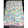 Image 1 : Lot of 1 Soft Rainbow Fuzzy/Shaggy Area Rug Carpet - 6FT x 4FT