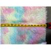 Image 3 : Lot of 1 Soft Rainbow Fuzzy/Shaggy Area Rug Carpet - 6FT x 4FT