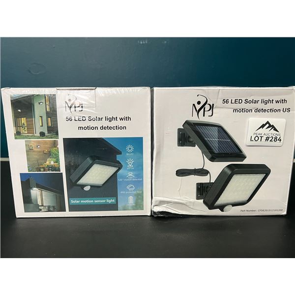 Lot of 2 LED Solar Lights w/ Motion Sensor Detection