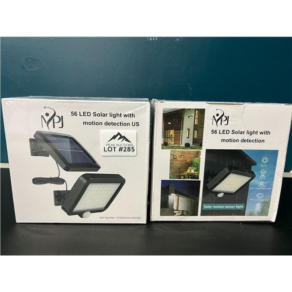 Lot of 2 LED Solar Lights w/ Motion Sensor Detection