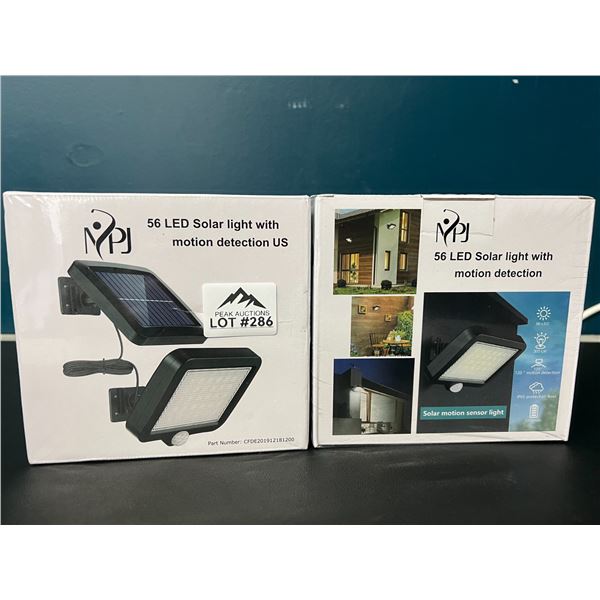 Lot of 2 LED Solar Lights w/ Motion Sensor Detection