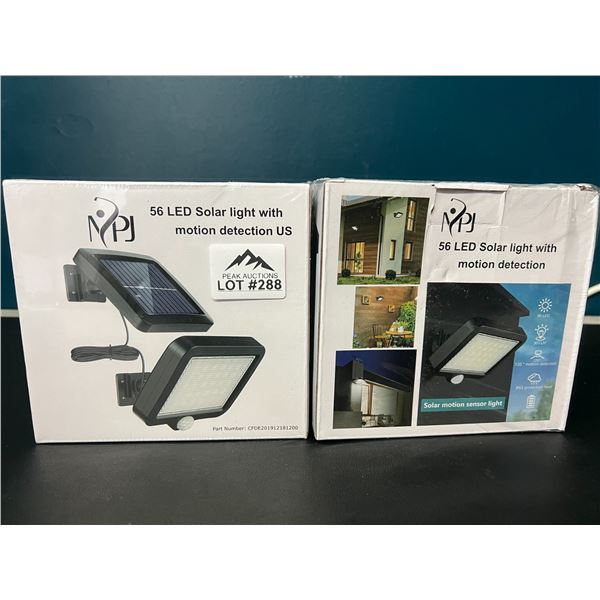 Lot of 2 LED Solar Lights w/ Motion Sensor Detection
