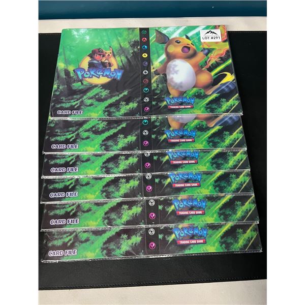Lot of 6 Pokemon Card Binders - Holds 240 Cards Each