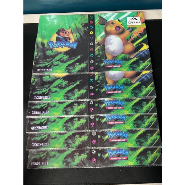 Lot of 6 Pokemon Card Binders - Holds 240 Cards Each
