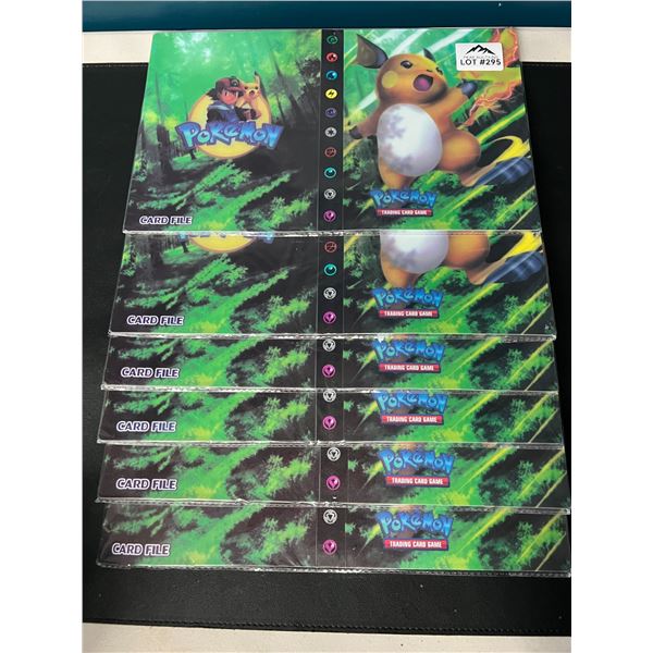Lot of 6 Pokemon Card Binders - Holds 240 Cards Each