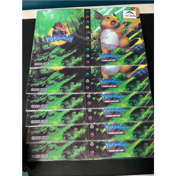 Lot of 6 Pokemon Card Binders - Holds 240 Cards Each