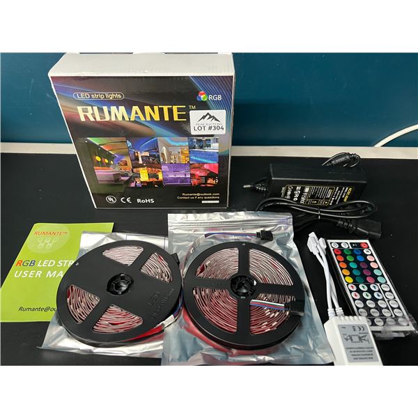 Lot of 1 Rumante RGB LED Strip Light Kit - 32.8FT Length