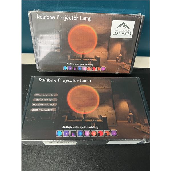 Lot of 2 LED Rainbow Projector/Sunset Lamps