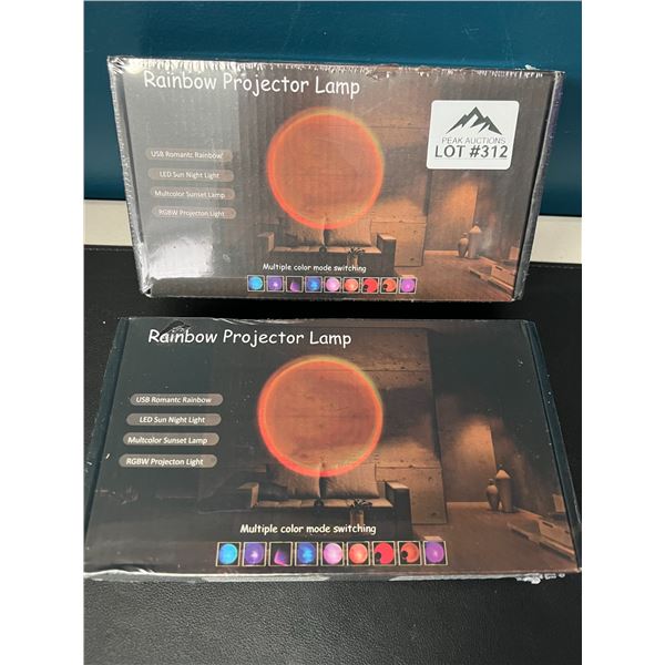 Lot of 2 LED Rainbow Projector/Sunset Lamps