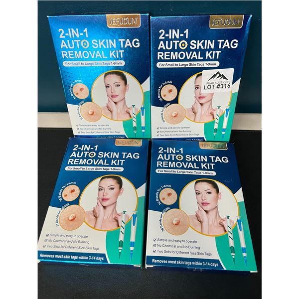 Lot of 4 Auto Skin Tag Removal Kits