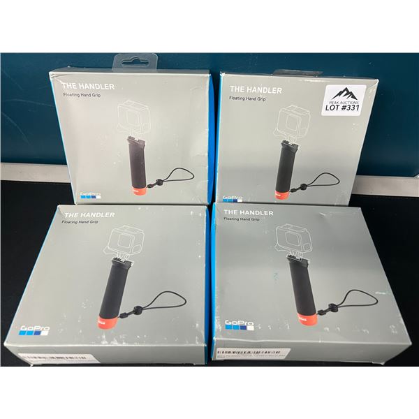 Lot of 4 "The Handler" Hand Grip/Camera Mounts for GoPro Action Cameras