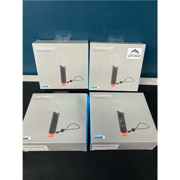 Lot of 4 "The Handler" Hand Grip/Camera Mounts for GoPro Action Cameras