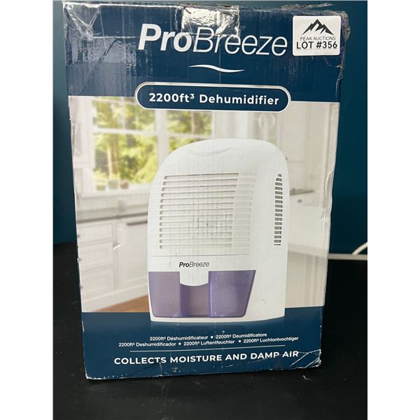 Lot of 1 ProBreeze 2200Sq ft Household Dehumidifier