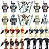Image 1 : Lot of 3 Lego-Style Star-Wars Themed Toy Building Sets - 8 Figurines Per Pack