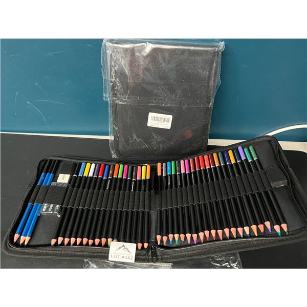Lot of 2 Pencil Crayon Sets w/ Case - 44PCS each