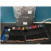 Image 1 : Lot of 2 Pencil Crayon Sets w/ Case - 44PCS each