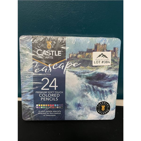 Lot of 1 Castle Arts Seascape 24 Premium Soft-Touch Colored Pencils