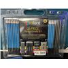 Image 2 : Lot of Assorted Art Supplies - 26pc Drawing Set, Paint Brushes & 24pcs Acrylic Paint Set
