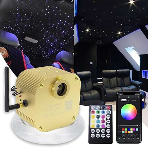Lot of 1 LED Fiber Light Optic Star Light Ceiling Kit - 550PCS - 13.1FT