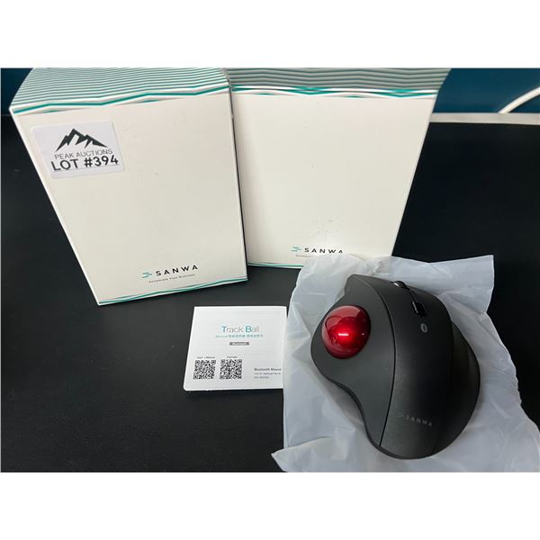 Lot of 2 SANWA Trackball Bluetooth Mouse
