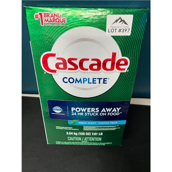 Lot of 1 Cascade Complete Dishwasher Detergent - 3.54kg - 7.81lbs