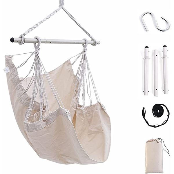 Lot of 1 Bioearther Hammock Chair - Creamy White