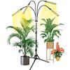 Image 1 : Lot of 1 Vogek 4-Head LED Plant/Grow Light w/ Tall Extendable Tripod Stand