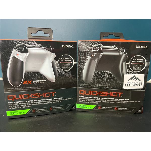 Lot of 2 Quickshot Custom Grip Systems for Xbox One Controllers