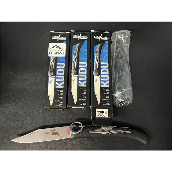 Lot of 3 Cold Steel Kudu Folding Knives