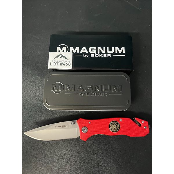 Lot of 1 Boker Magnum Fire Brigade Pocket Knife