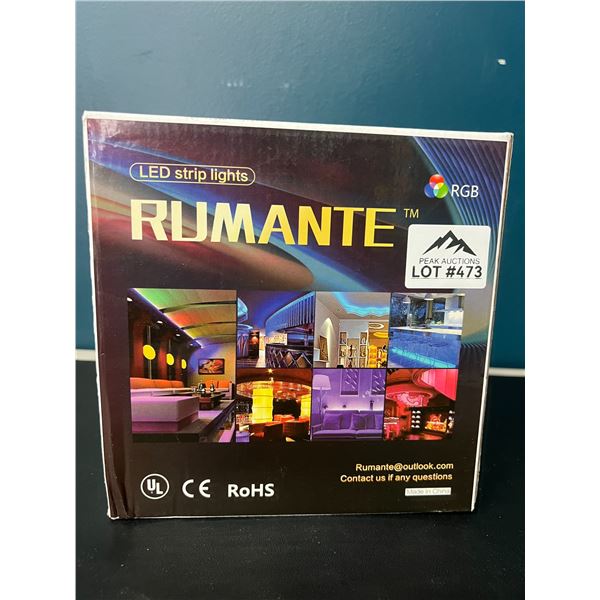 Lot of 1 Rumante RGB LED Strip Light Kit - 32.8FT Length