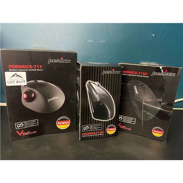 Lot of 3 Assorted Perixx Perimice