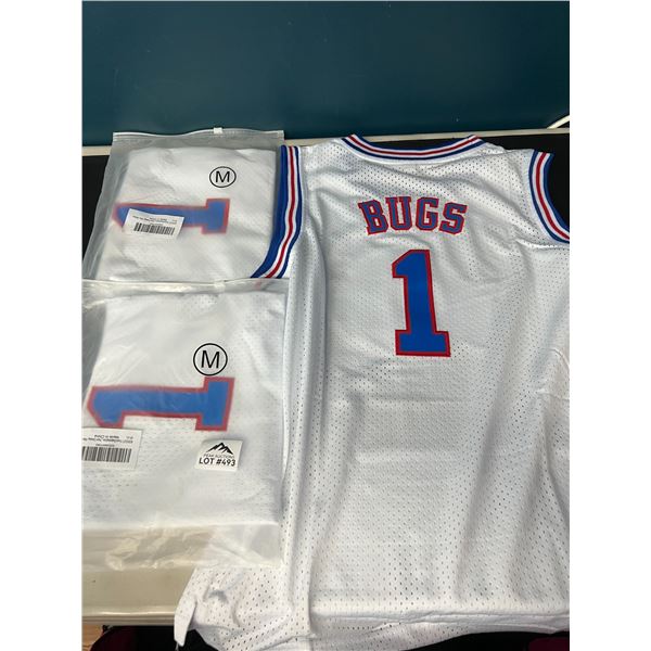 Lot of 3 TuneSquad Youth Basketball Jerseys - Size Medium