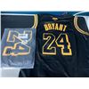 Image 1 : Lot of 2 Bryant Youth Basketball Jerseys - Black - Size Medium