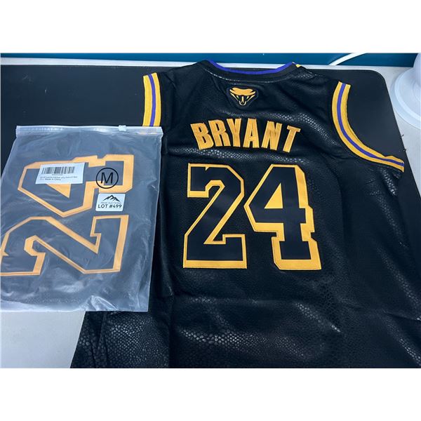Lot of 2 Bryant Youth Basketball Jerseys - Black - Size Medium