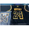 Image 1 : Lot of 2 Bryant Youth Basketball Jerseys - Black - Size Large
