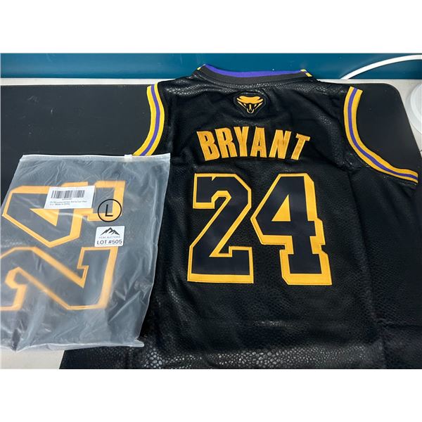 Lot of 2 Bryant Youth Basketball Jerseys - Black - Size Large