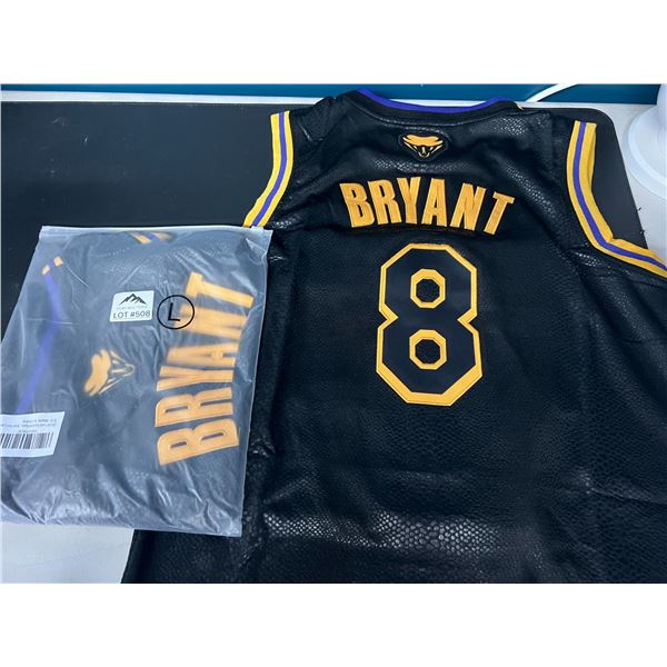 Lot of 2 Bryant Youth Basketball Jerseys - Black - Size Large