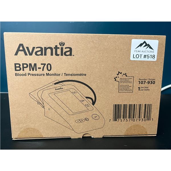 Lot of 1 Avantia Blood Pressure Monitor