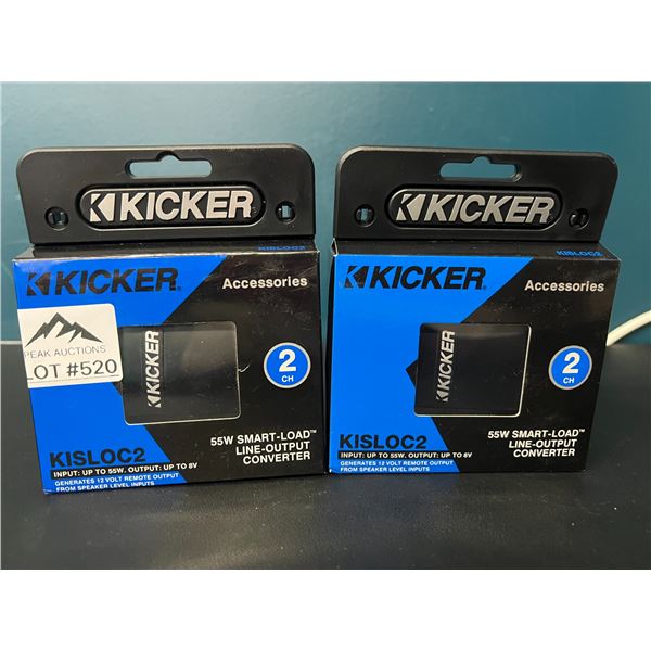 Lot of 2 Kicker 55W Smart-Load Line-Output Converters (LOC)