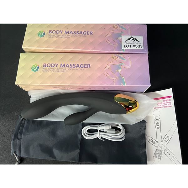 Lot of 2 Silicone Vibrating Sex Toys for Women - Rechargeable