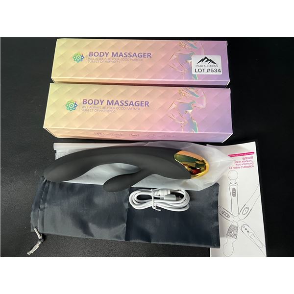 Lot of 2 Silicone Vibrating Sex Toys for Women - Rechargeable